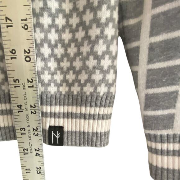 NEVE 1/4 Zip M Sweater Cozy Colorful Merino Wool Blend Pullover Nordic Ski - Picture 9 of 14